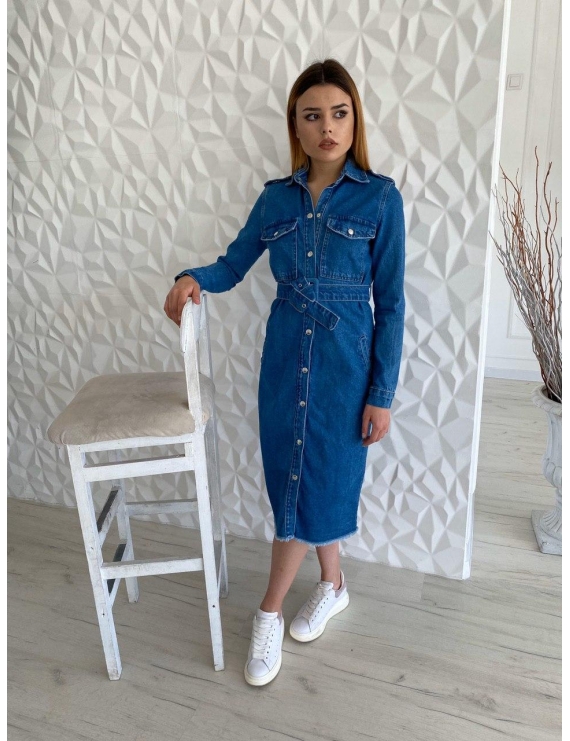 Джинсовое платье