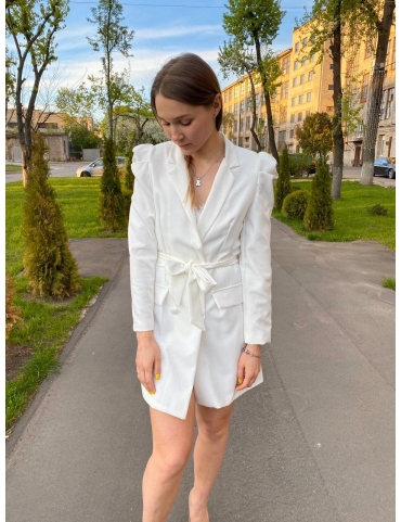 Белое платье-жакет