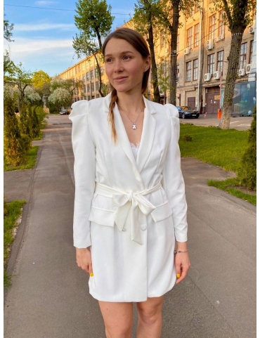 Белое платье-жакет