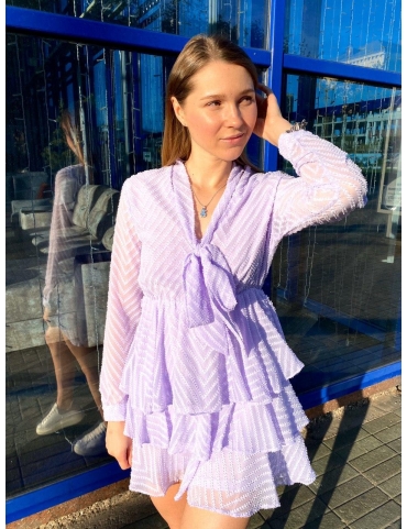 Легкое сиреневое платье