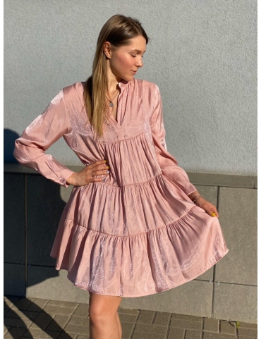 Платье с добавлением металлизированной нити