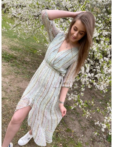 Шифоновое платье на подкладке