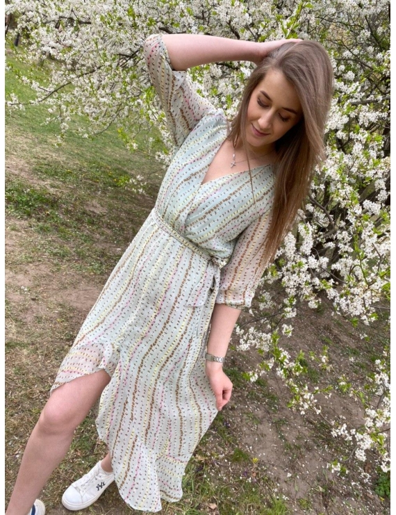 Шифоновое платье на подкладке