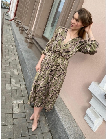 Платье миди на подкладке