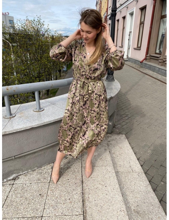 Платье миди на подкладке