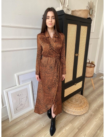 Платье с леопардовым принтом