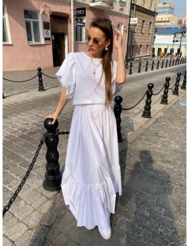 Свободное хлопковое платье