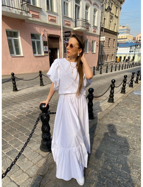 Свободное хлопковое платье