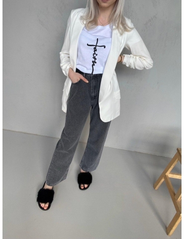 Джинсы серые