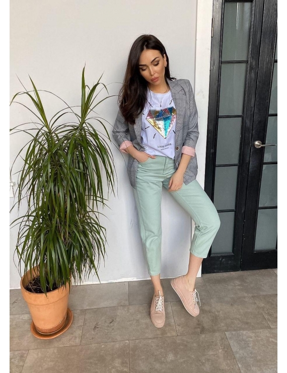 Джинсы с высокой посадкой