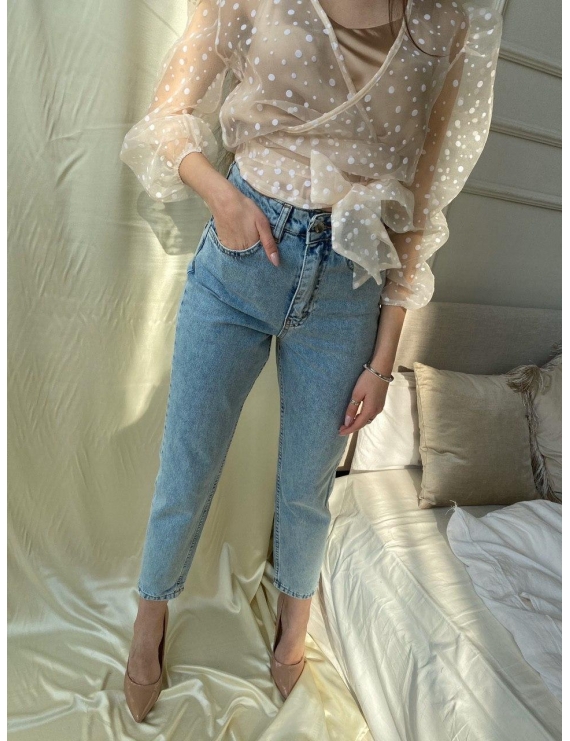 Джинсы с высокой посадкой