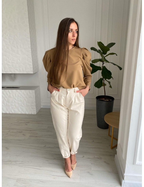 Джинсы с защипами