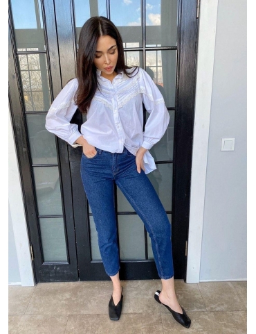 Джинсы с высокой посадкой